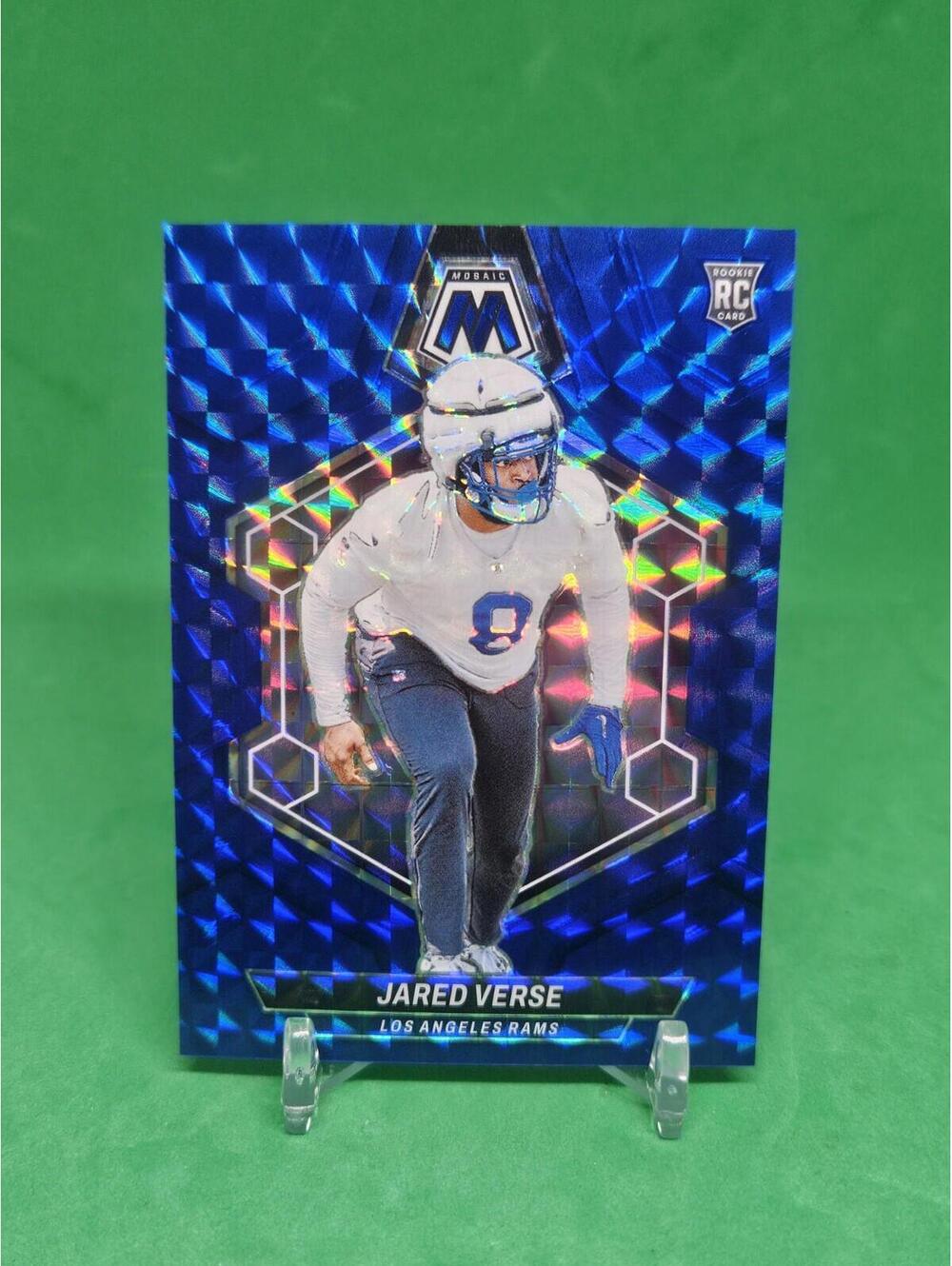 2024 Panini Mosaic Jared Verse Rookie Blue #32/99 SSP Rams‎